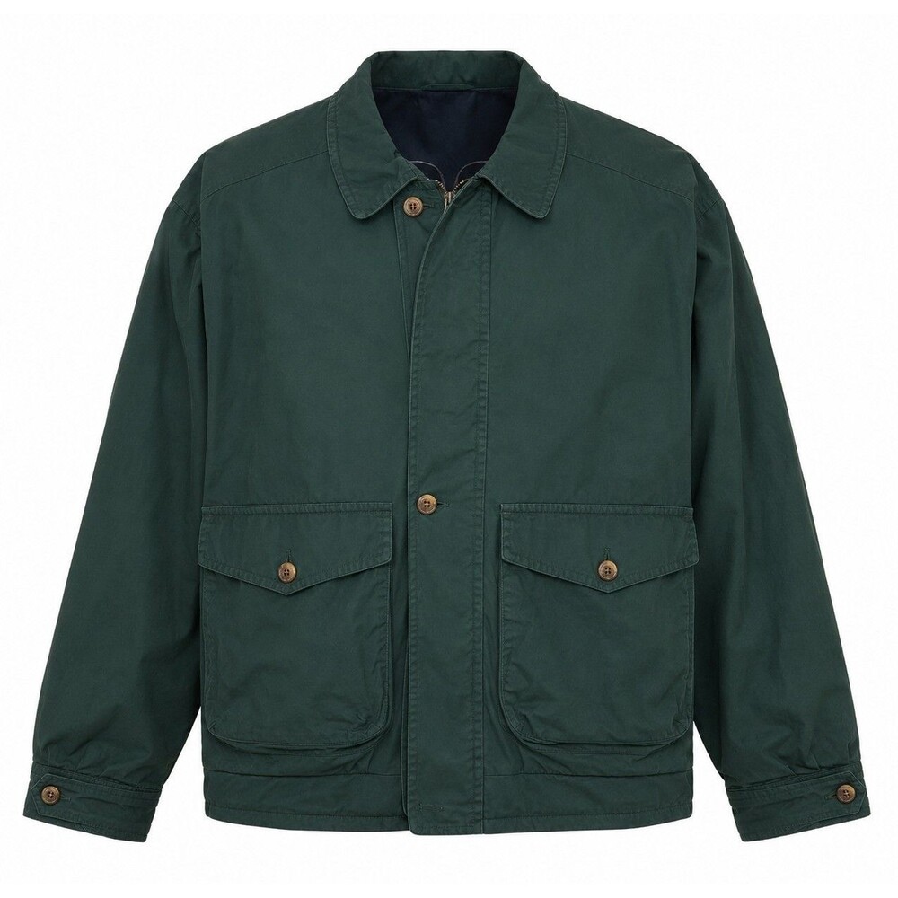 Aviator International Helmsman Zip Cargo Jacket Men's Grn Utility Field Size XL